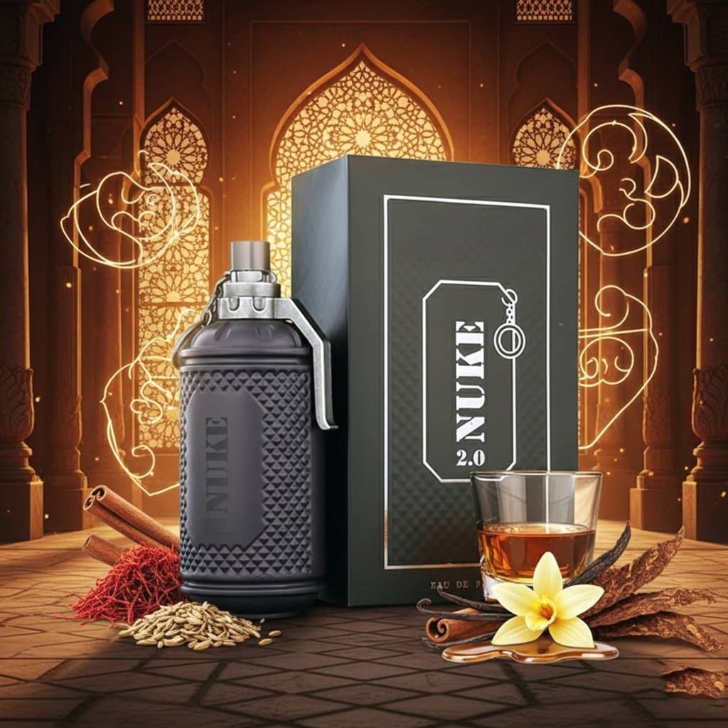 مشخصات عطر کمیاب لاکچری اصل امارات مردانه اسپایس بمب اکستریم فراگرنس ورد - نوک  2