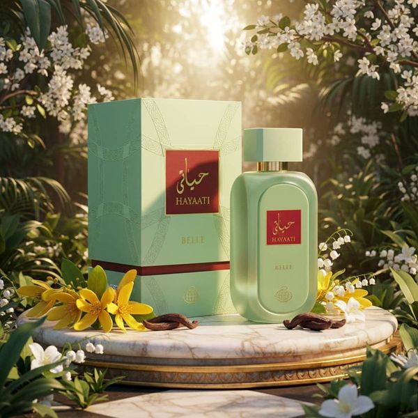 عطر جعبه هاردباکس شیک خوشبو اصل امارات زنانه حیاتی بله فراگرنس ورد