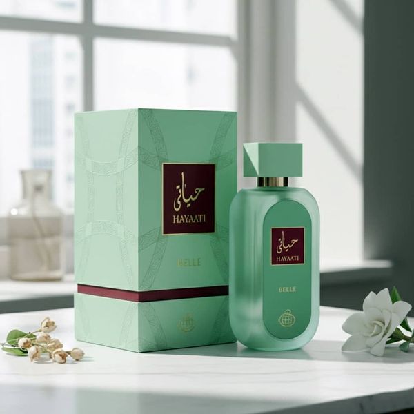 عطر جعبه هاردباکس شیک خوشبو اصل امارات زنانه حیاتی بله فراگرنس ورد