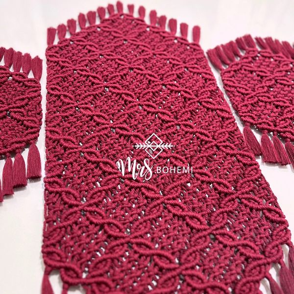 رانر مکرومه طرح الماسی