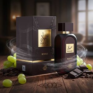 قیمت ارزان عطر جعبه هاردباکس رایحه خاص اصل امارات مردانه حیاتی رویال فراگرنس ورد