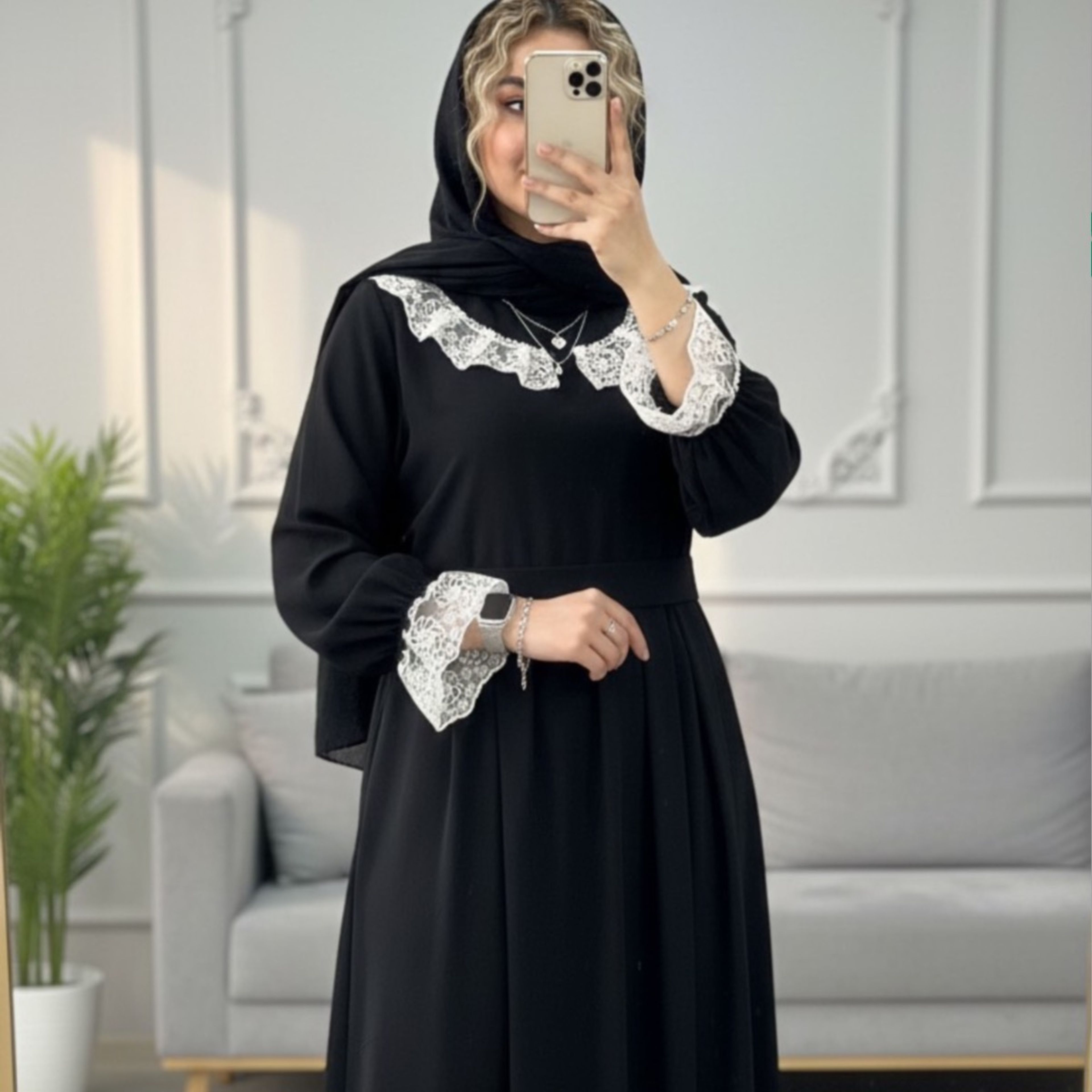 خرید انلاین عبا یقه گیپور