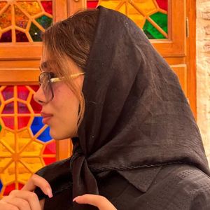 قیمت ارزان مینی اسکارف نگینی حاشیه منجوق کد 1262