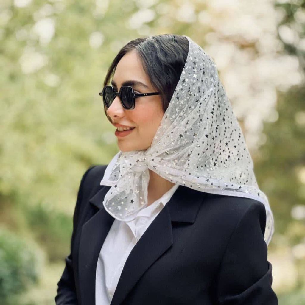 قیمت ارزان مینی اسکارف توری کد 1265