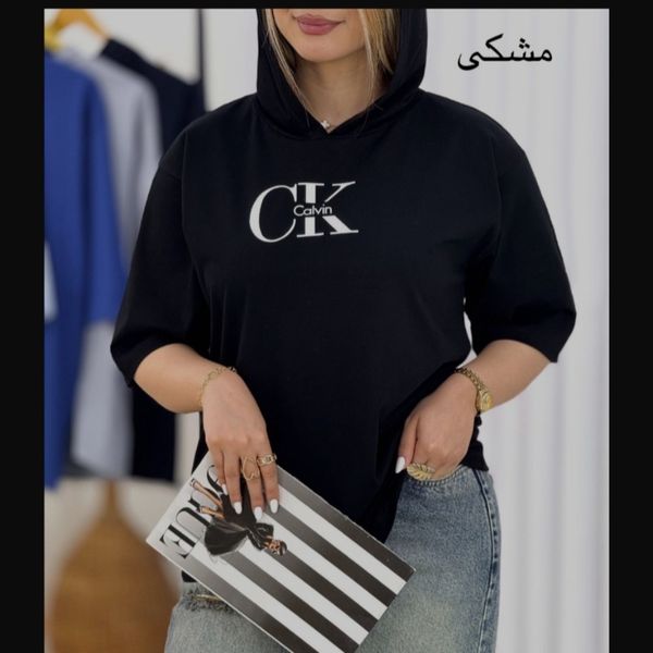 لانگ کلاه دار تیشرت