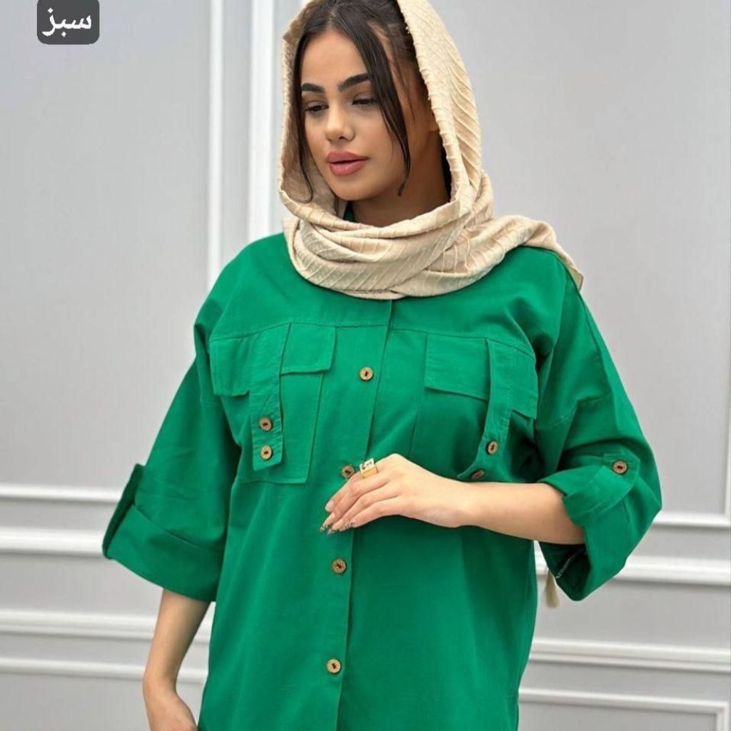 خرید اینترنتی مانتو جیب صلیب لمپارد
