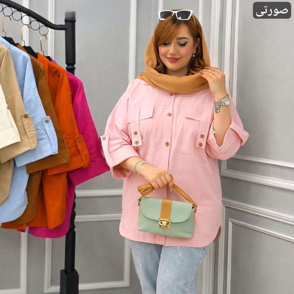 خرید آنلاین مانتو جیب صلیب لمپارد
