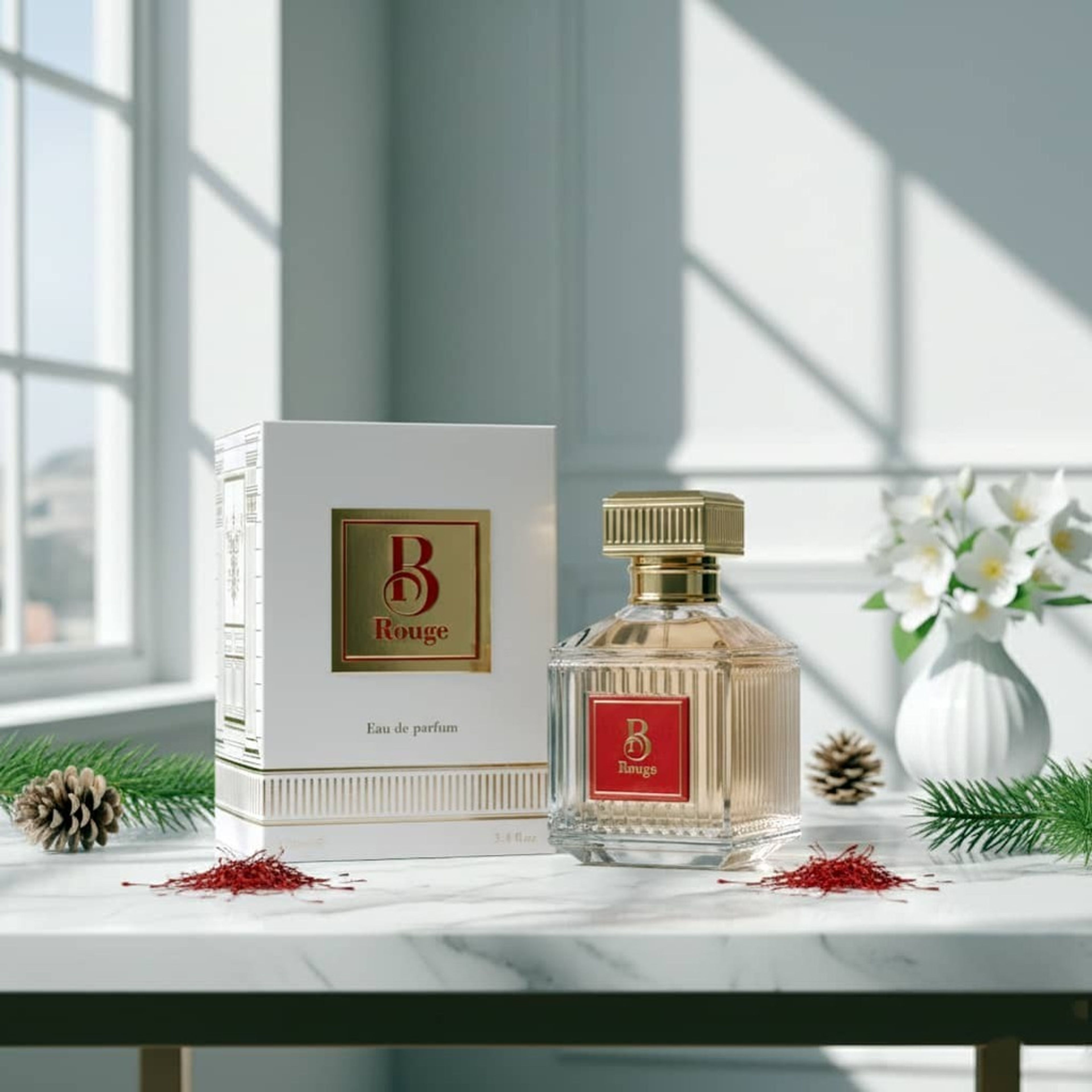 خرید آنلاین عطر پرفروش اصل امارات زنانه باکارات رژ 540 سفید فراگرنس ورد