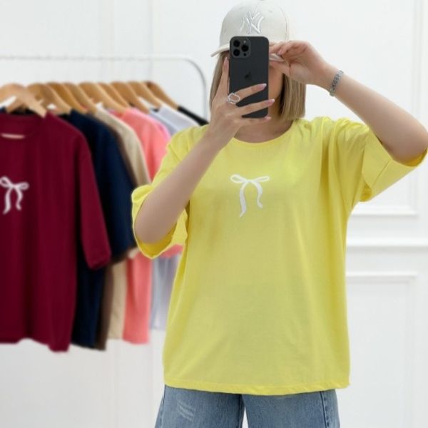تیشرت دخترانه پاپیونی ماهرخ