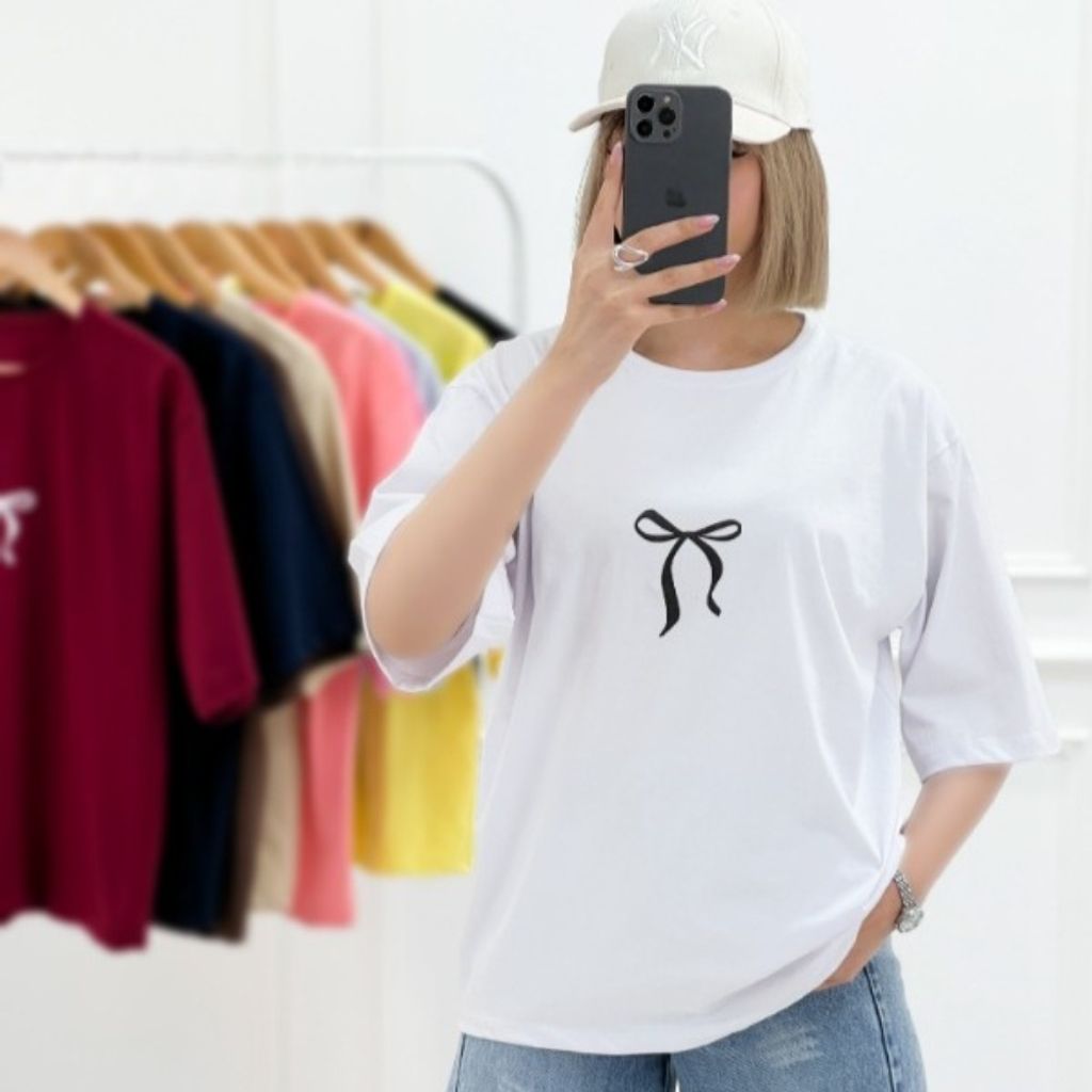خرید اینترنتی تیشرت دخترانه پاپیونی ماهرخ