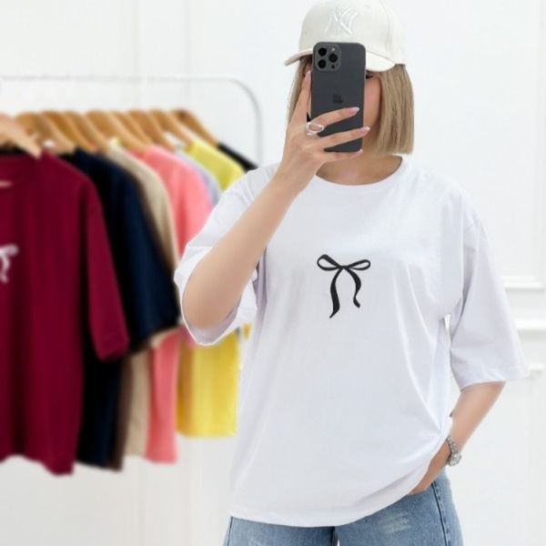 تیشرت دخترانه پاپیونی ماهرخ