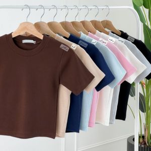 کراپ یقه گرد کشبافت
