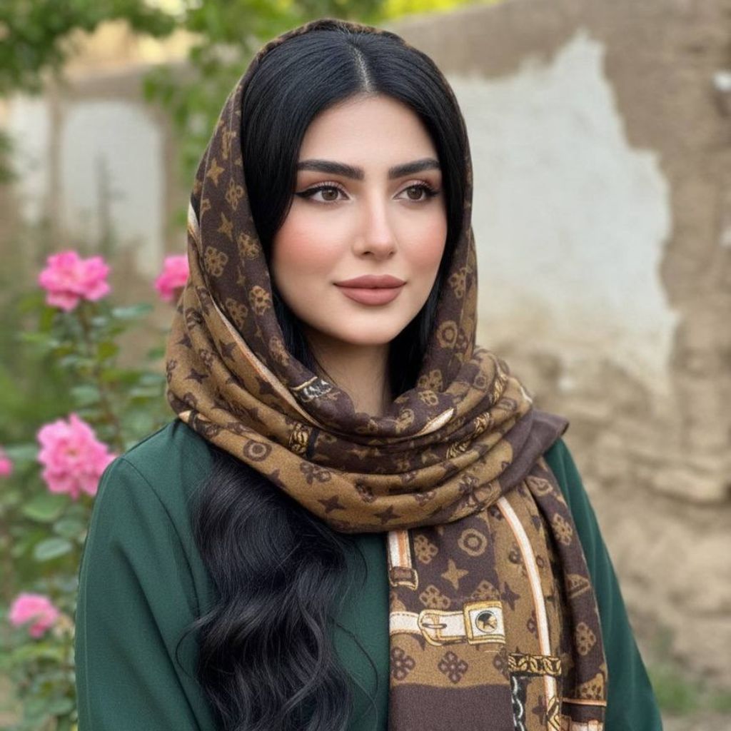 خرید اینترنتی شال نخ پنبه سیا اسکارف وارداتی