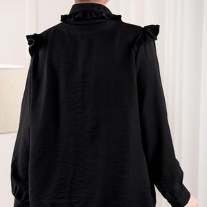 خرید اینترنتی شومیز کرسپو سفید مشکی