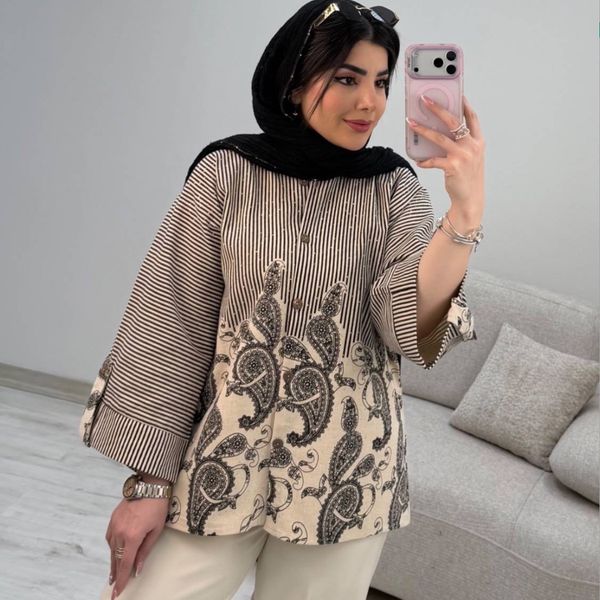 شومیز لینن بته جقه