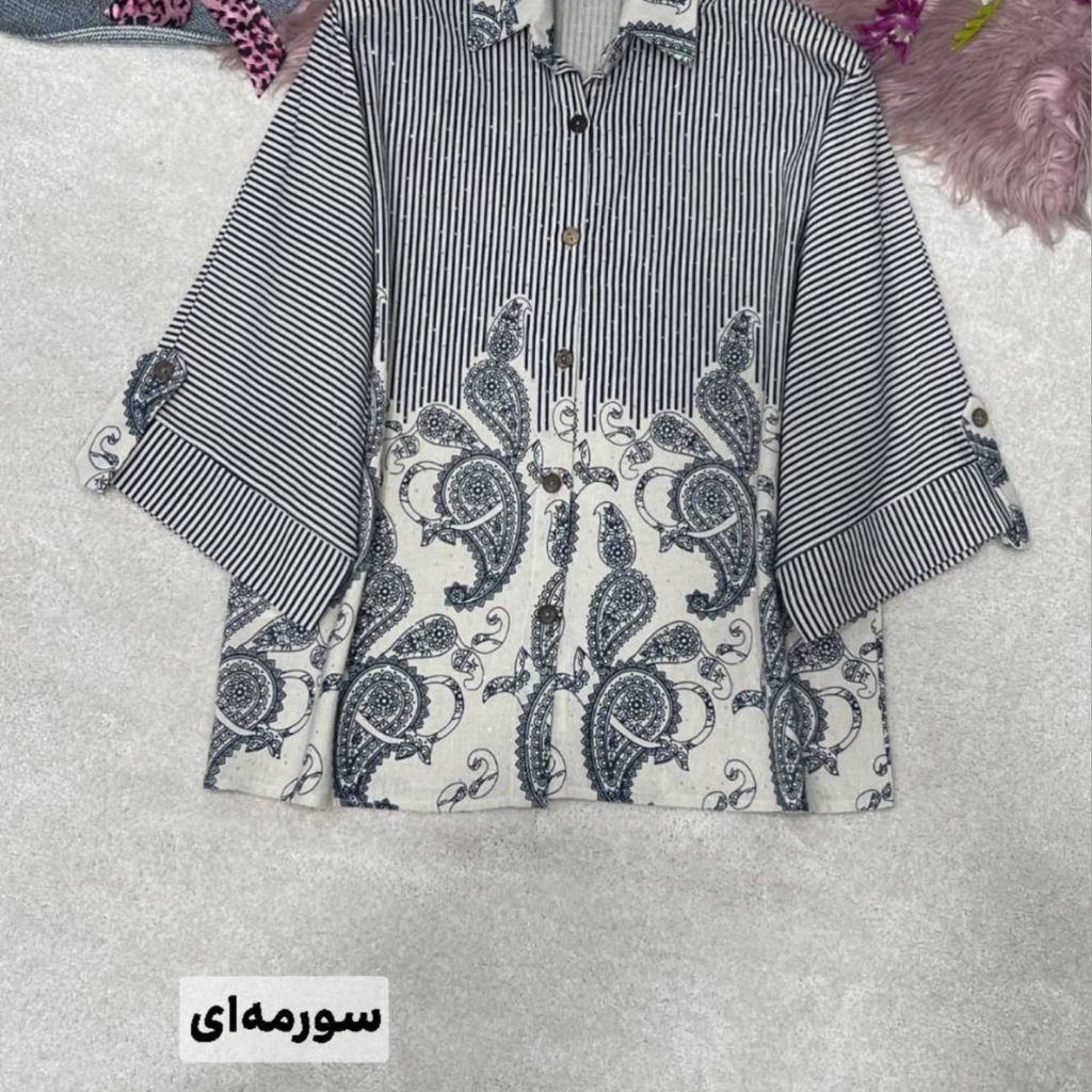 مشخصات شومیز لینن بته جقه