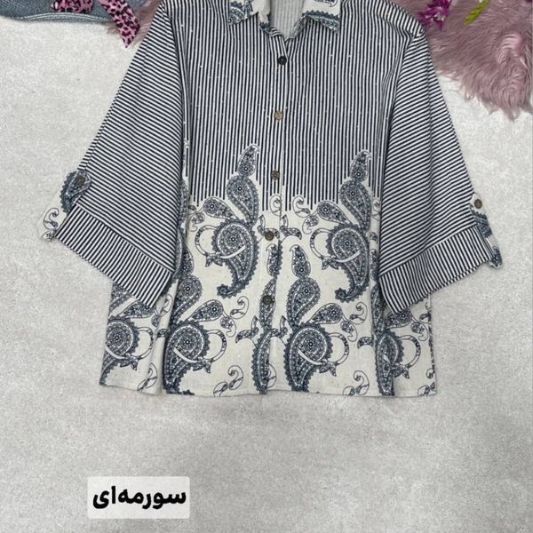 شومیز لینن بته جقه