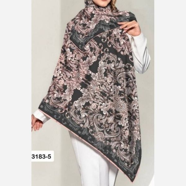 روسری نخی قواره 130 سیمارو کدP-3183-5