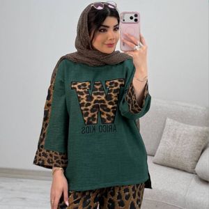 خرید اینترنتی ست شومیز شلوار پلنگی