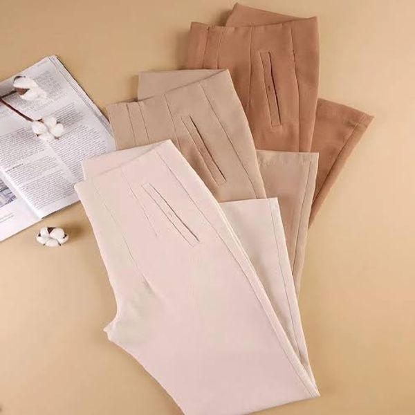 شلوار راسته کرپ دبل