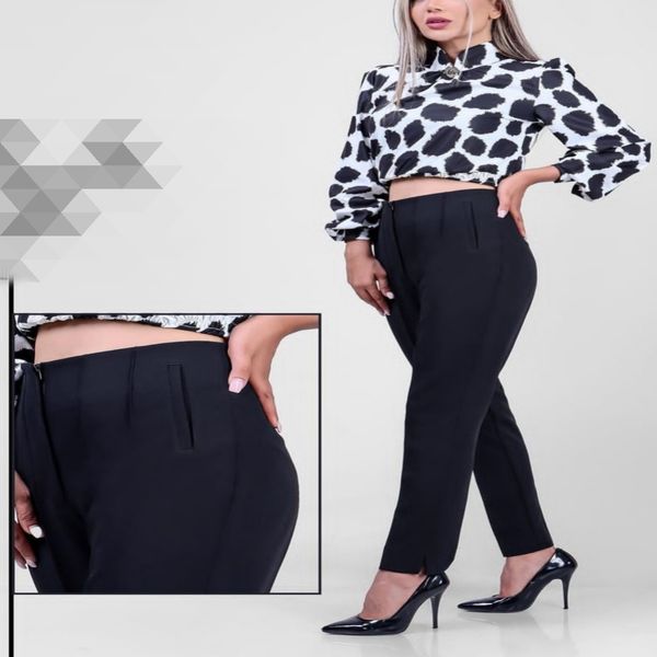 شلوار راسته کرپ دبل