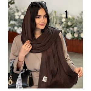شال نخی پلیسه بهاره تک رنگ