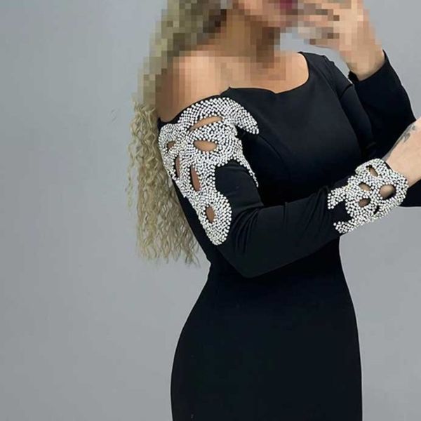 ماکسی کرپ کش آستین سنگدوزی شرق