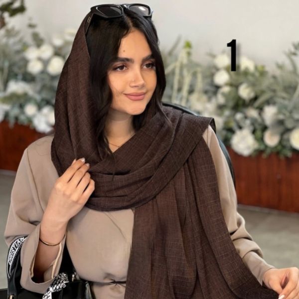 شال پلیسه بهاره تک رنگ