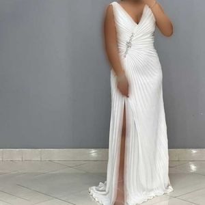 ماکسی ساتن پلیسه سنگدوزی یقه هفت شرق
