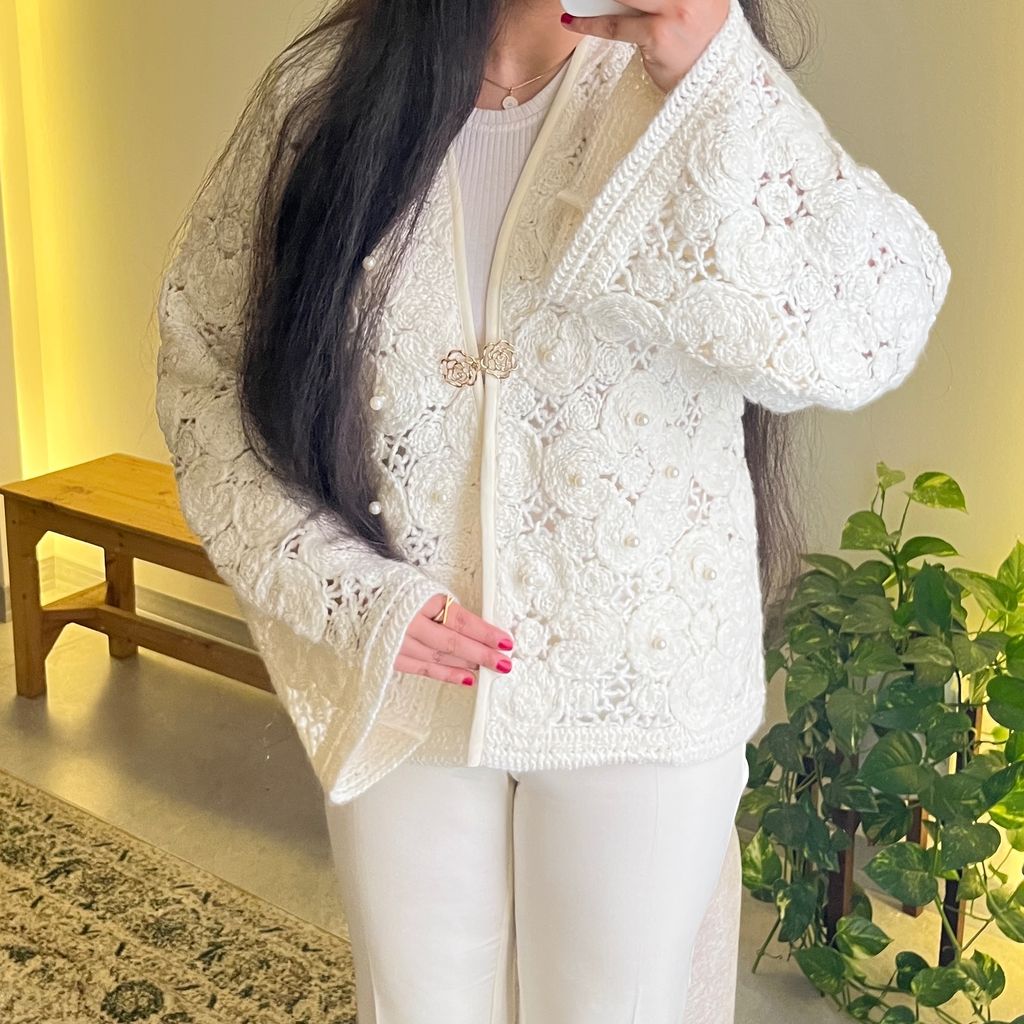 قیمت ارزان کت قلاب‌بافی زنانه
