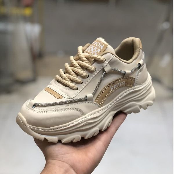 کفش لژدار زنانه مدل کنزو کرم