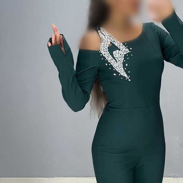 سرهمی آستین بلند سنگدوزی شرق