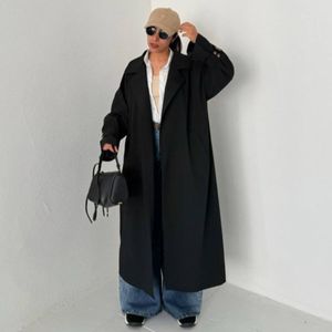 مانتو ترنچ کت بارانی بلند زنانه چاک دار پاییزه آرسا