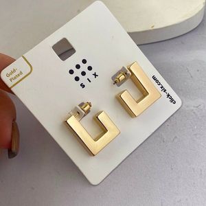 گوشواره اشکال هندسی آبکاری طلا