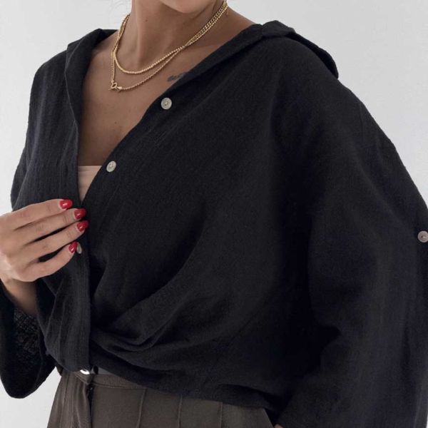 شومیز کنفی جلو گره کد 220672