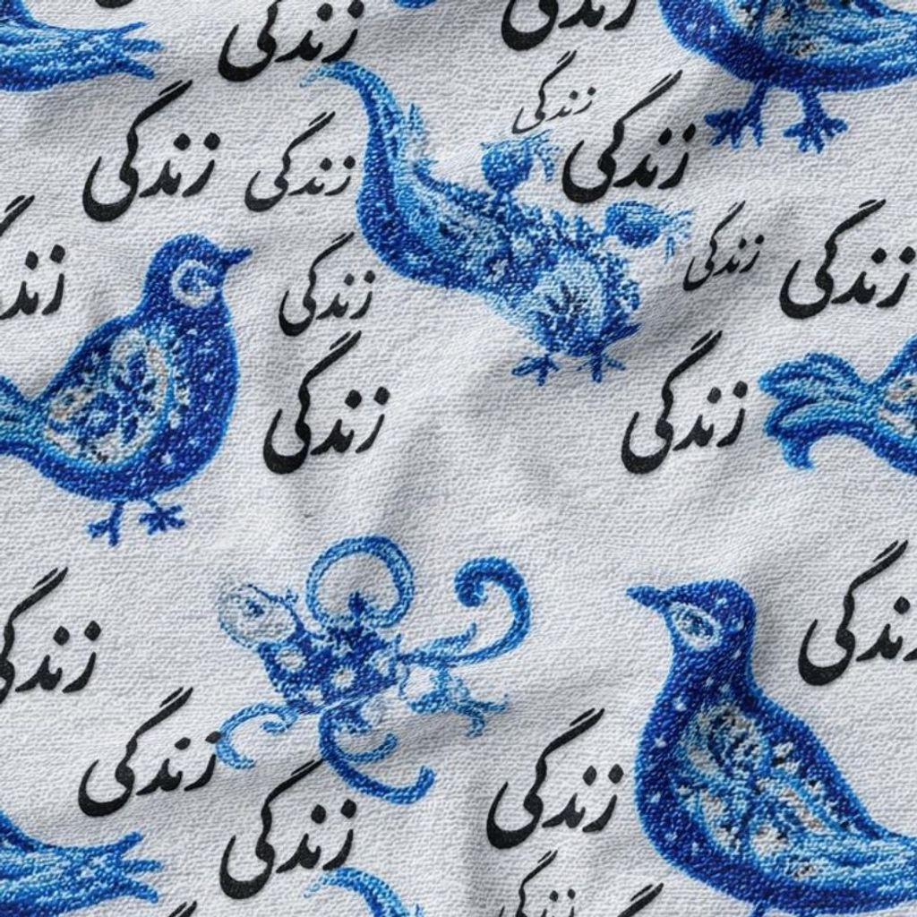 مشخصات پارچه مخمل پارچه باما طرح  بهاری کد 5015779