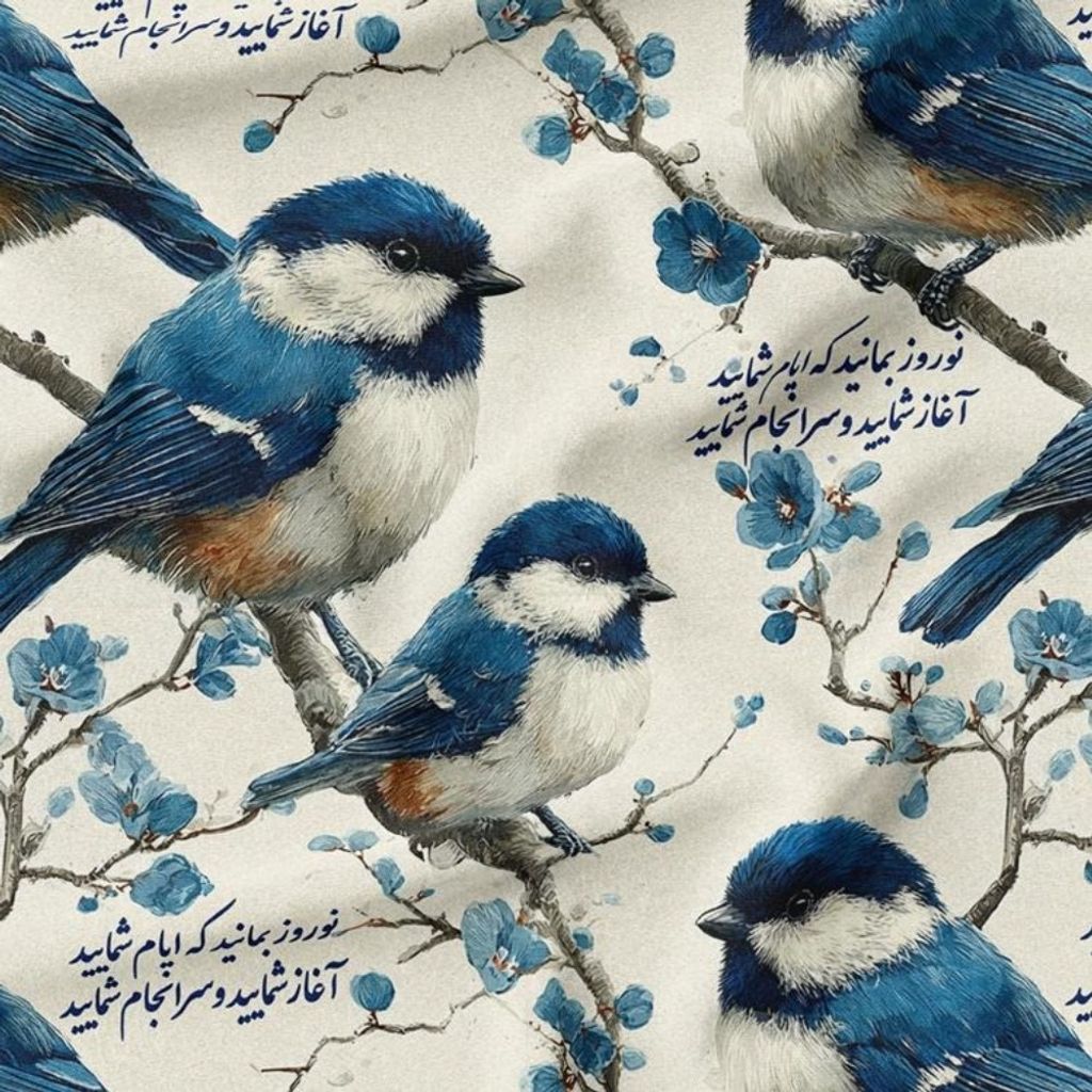 مشخصات پارچه مخمل پارچه باما طرح  بهاری کد 5015796