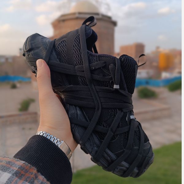 کتونی مردانه بالنسیاگا اسپایدر تمام مشکی