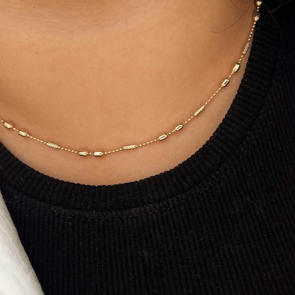 مشخصات گردنبند زنانه مدل مینیمال ژوپینگ