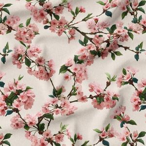 پارچه مخمل پارچه باما طرح بهاری کد 5015868