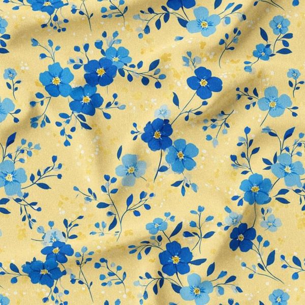 پارچه مخمل پارچه باما طرح  بهاری کد 5015897