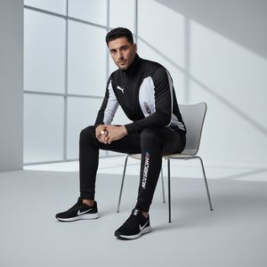 مشخصات ست سوییشرت شلوار مردانه مشکی مدل MotorSport کفش ورزشی مردانه Nike مدل Tigo زیره سفید