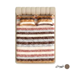 خرید اینترنتی قیمت روتختی دونفره کلاسیک آدلانته(ADL) طرح پیام عرض 160 + روبالشتی ست