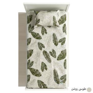 خرید آنلاین سرویس ملحفه آدلانته مدل برگ یک نفره دو تکه