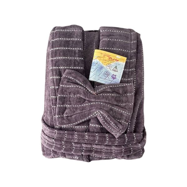 حوله پالتویی تن پاک مدل راه راه سایز 115