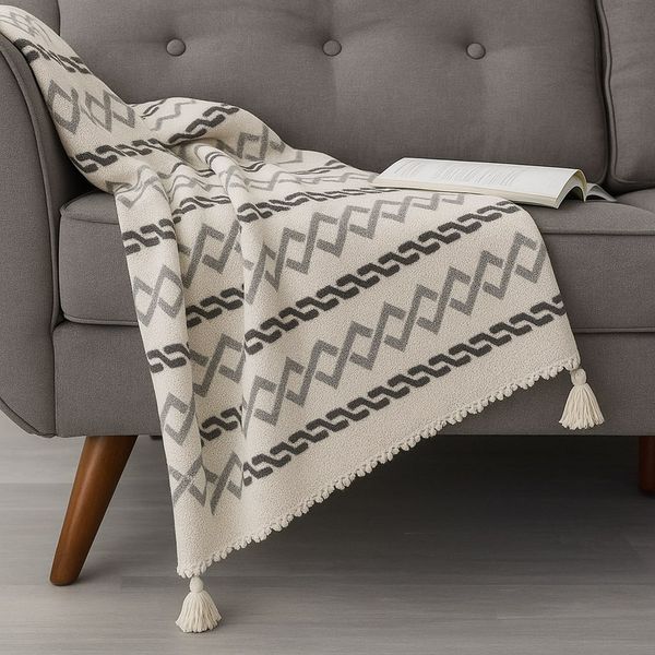 شال مبل و تخت مدل کرونوال پانچی سایز 140x180 سانتی متر
