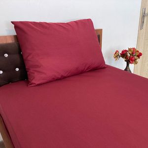خرید اینترنتی قیمت سرویس روتختی مدل کشدار ساده تک رنگ 1 نفره 2 تکه