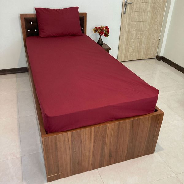 سرویس روتختی مدل کشدار ساده تک رنگ 1 نفره 2 تکه