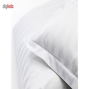 خرید اینترنتی قیمت ملحفه ساتن پنبه ترک آدلانته طرح هتلی سایز 180 همراه با روبالشی