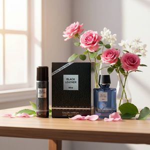 خرید آنلاین عطر ادکلن مردانه بلک لدر فراگرنس ورد با اسپری هدیه  - رایحه کرید اونتوس